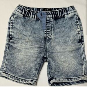 7 For All Mankind Light Blue Jean Shorts Elastic Waist Size 24 Months